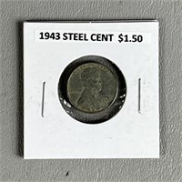 1943 Steel Cent Coin