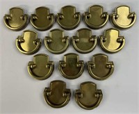 (14) Keeler Brass Co Ring handle drawer pulls, 2