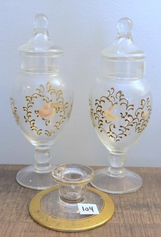 CANDLE HOLDER, CANDY JARS