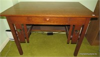 Oak Mission Style Writing Desk