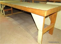 Excellent Long Low Potter's / Gardeners Table