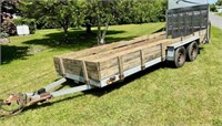 1992 MGS Galvanized 18' x 16' landscapers/