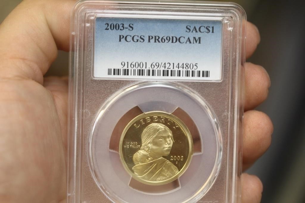 PCGS Graded 2003-S Sacagawea Dollar