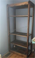 VTG BOOKCASE 4 Shelf Wood 30” x 17” x 71” Tall
