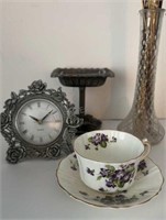 Old Royal Bone China Purple Violet Flower Tea Cup