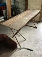 Adjustable fold up table