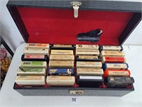 8-Track Tapes and Case