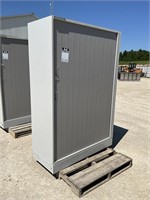 Metal Cabinet with Drawer and Shelves