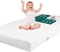 BABELIO Breathable Crib Mattress  Dual-Sided