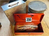 Metal Cabinet Toolbox & Bucket