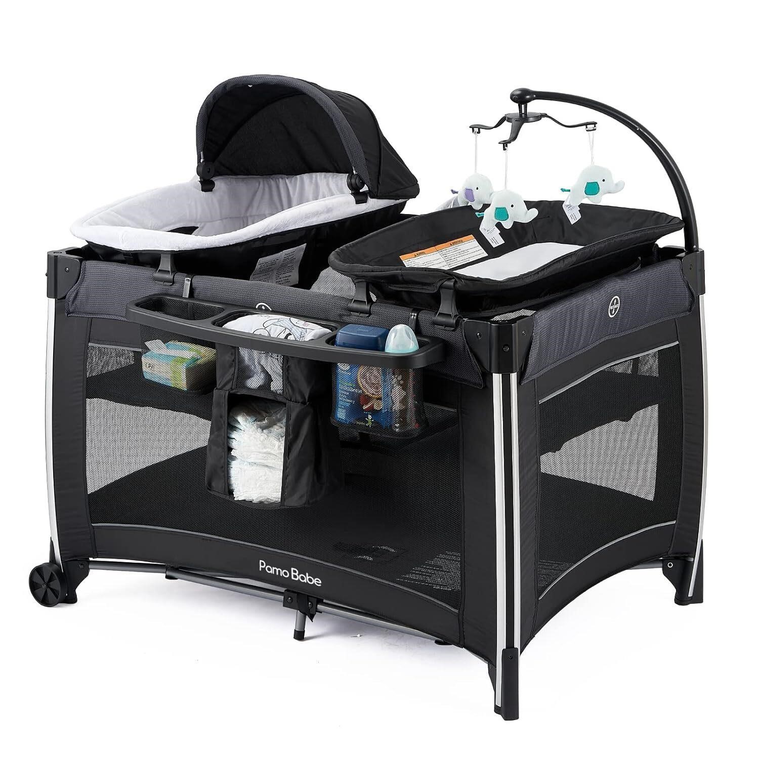 Pamo Babe 4 in 1 Portable Baby Crib Deluxe.