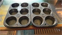 Vintage Mini Muffin or Tart Baking Tin, Six