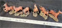 6 Horse Figurines