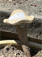 Vintage Mushroom Plant Spike