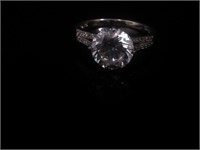 .925 Cubic Zirconia & Sterling Engagement Style Rg