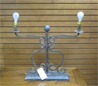 Wrought iron table lamp