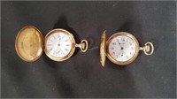 2 - Waltham, Gold-filled, Pocket Watches, Running