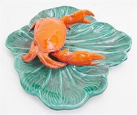 Ceramic Crab Serving Platter (Crab Opens)