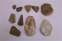 NATIVE AMERICAN ARTIFACTS - ASSORTED STONES