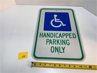 Handicapped Parking Metal Sign