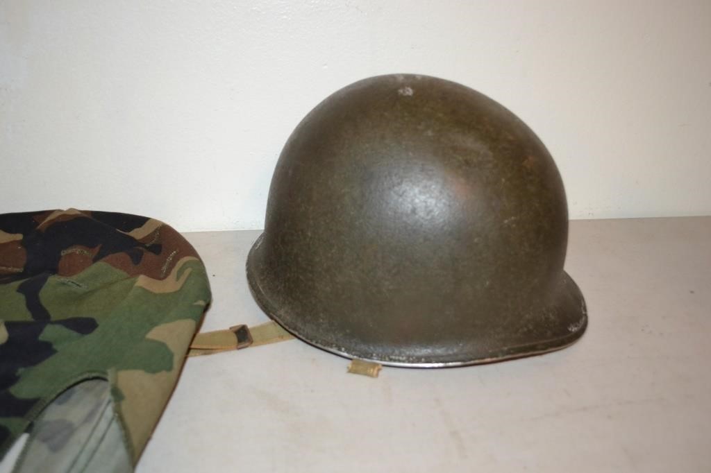 Military Helmet with Modern Cover