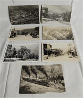 Vintage Dunsmuir CA real photo postcards