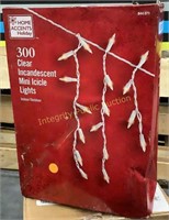 Home Accents 300 Clear Mini Icicle Lights