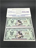 Disney Dollars w/ Protective Envelope