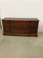 American Drew Credenza with 5 Drawers and Storage