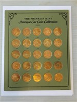 25 Coin Franklin Mint Car Collection Set w/ Origin