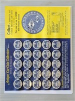 25 Coin Sunoco Car Collection on Original Display