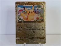 Pokemon Card Rare Gold Pikachu