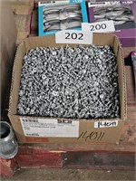 box of galvanized screw bolts