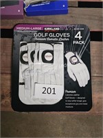 4pk cabretta leather golf gloves