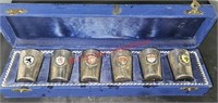 Vintage Bavarian Set of Six 800 Silver Cups 174.9g