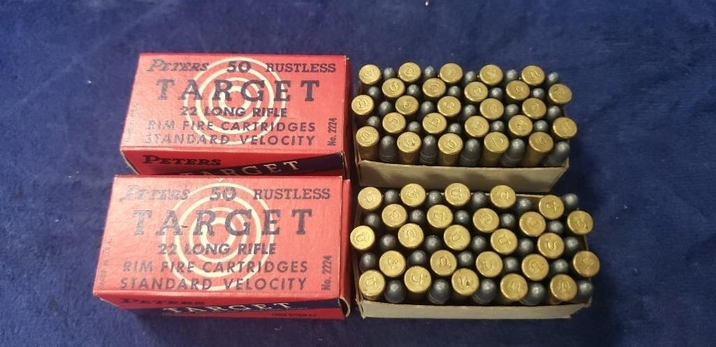 (2) Vintage Boxes Of 22LR Ammo (Count Unverified)