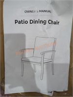 4 Patio dining chairs