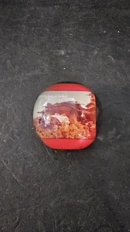 Lucite Souvenir PAperweight From House on the