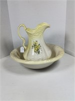 Wash basin and pitcher