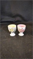 2 Porcelain Egg Cups Made in Japan