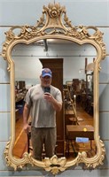 PAINT DECORATED FRENCH STYLE MIRROR