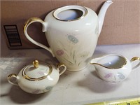 Bavarian Tea Pot creamer and sugar bowl
