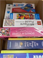 Box of puzzles and more