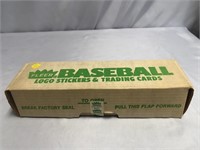 NIB 1988 FLEER BASEBALL LOGO STICKERS AND CARD SET