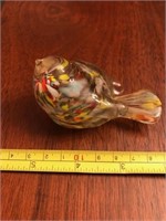 Murano style bird paperweight