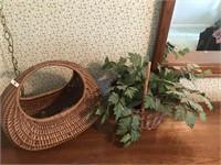 Baskets and Artificial Greenery
