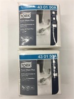 2 New Packs Tork Paper Wiper Plus Wipes