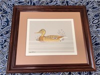 Vintage Reid Kolman Duck print mallard hen