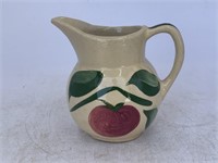 Vintage Watt pottery number 62 creamer apple