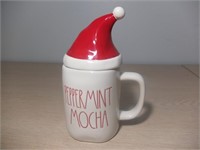 Brand new Rae Dunn Peppermint Mocha MUG w/ Lid